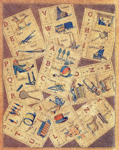 ABC des joujoux または Alphabet des petits の 4 番目の表紙 作： Gaston Quenioux
