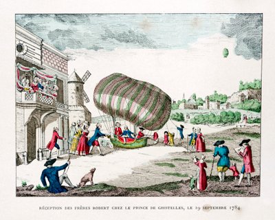 1784年、1887年のヒステル王子によるロバートブラザーズのレセプション 作： Gaston Tissandier