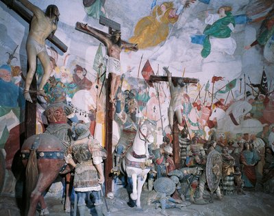 ガウデンツィオ・フェラーリ（1475-1546）作「磔刑の礼拝堂」（イタリア、ヴァラッロ・セシアの聖なる山 作： Gaudenzio Ferrari
