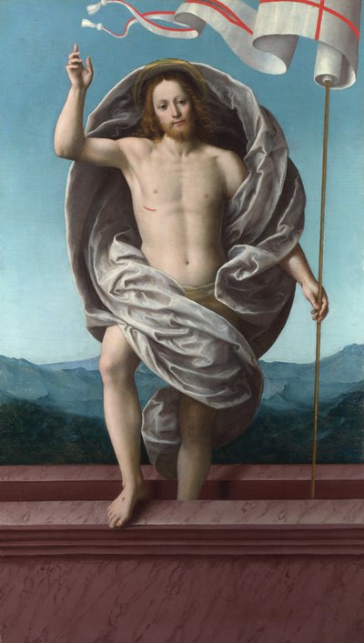墓から昇るキリスト、1540年頃 作： Gaudenzio Ferrari