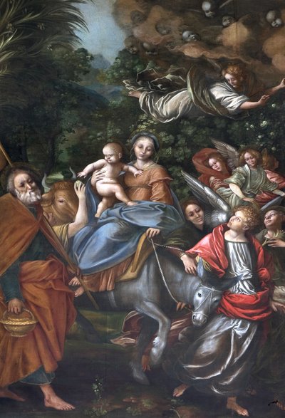 エジプトへの飛行、1525年 作： Gaudenzio Ferrari