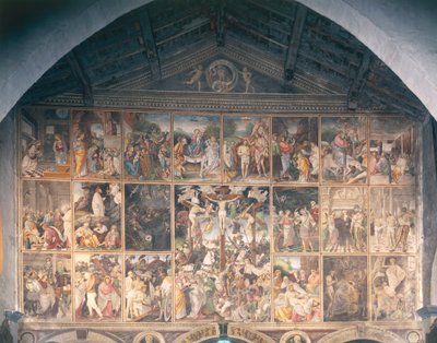 キリストの生涯と受難」ガウデンツィオ・フェラーリ（1475-1546）によるフレスコ画 1513年 作： Gaudenzio Ferrari