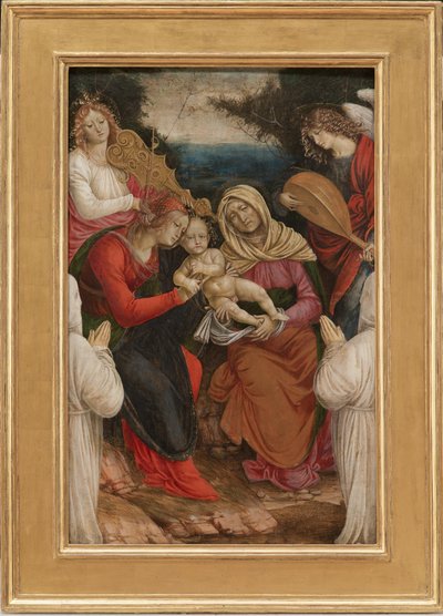 マドンナアンドチャイルド、セントアンアンドドナーズ、1508-09 作： Gaudenzio Ferrari