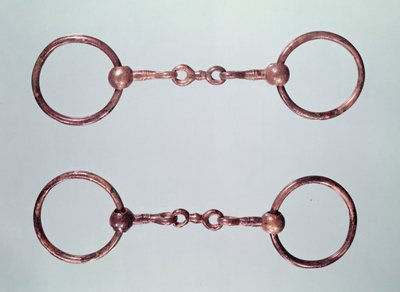 La Gorge-Meillet、Tene I（c.475-0 BC）（ブロンズ）のホースビット 作： Gaulish