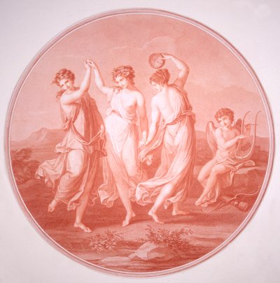 「三美神とキューピッド」、c1775-c1792。 作： Gavrila Ivanovitch Scorodomoff