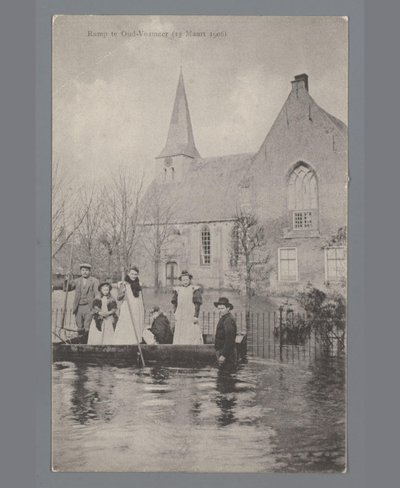 1906 年 3 月 13 日の Oud-Vossemeer での災害 作： Gebroeders van Straaten