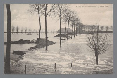 1906 年 3 月 13 日のアウド フォスメールの災害 作： Gebroeders van Straaten