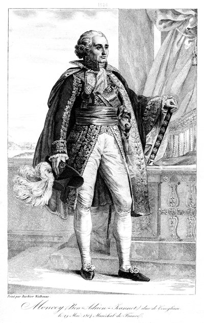 Bon Adrien Jeannot de Moncey 1754-1842、フランス元帥、1839年。 作： Geille