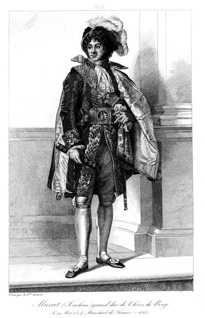 Joachim Murat 1767–1815、フランス元帥、1839年。 作： Geille