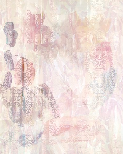 優しい花の抽象画 作： Gemma Bardot