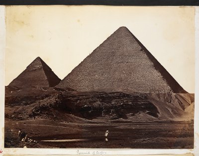 クフ王のピラミッド、チャールズ・ジョージ・ゴードン将軍の写真アルバムより 作： General Charles Gordon