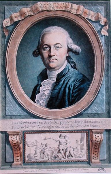 ヴァランタン・ハウイ（1745-1822）の肖像 作： Genevieve (after) Favart