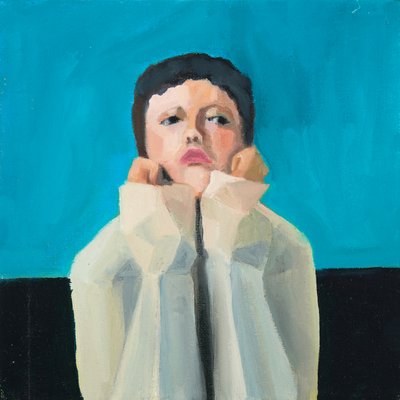 Sulky girl, 2016（キャンバスボードに油彩） 作： ジュヌヴィエーブ・フレンチ