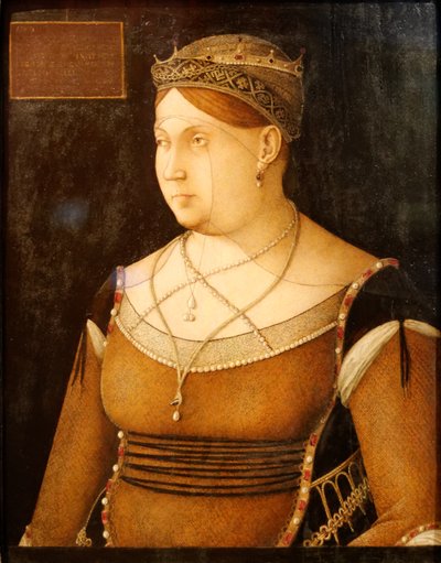 キプロスの女王、カタリーナ・コルナーロ 作： Gentile Bellini