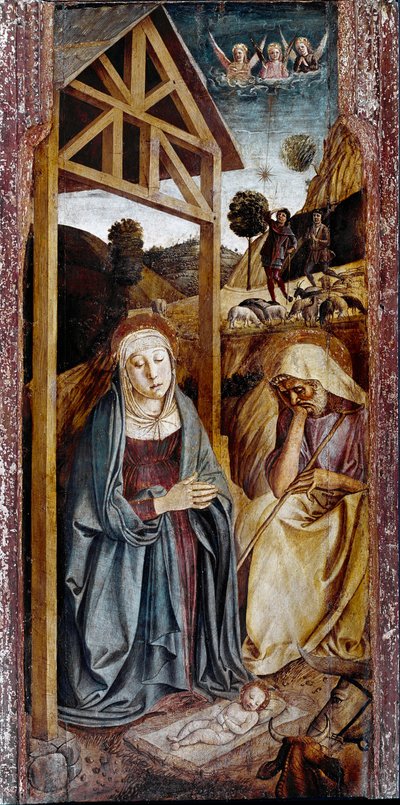 キリスト降誕のトリプティク：中央パネルGiovanni Bellini dit ilGiambellinoによる絵画 作： Gentile Bellini