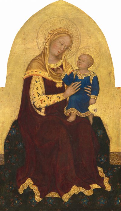 即位したマドンナとチャイルド、c。 1420年。 作： Gentile da Fabriano
