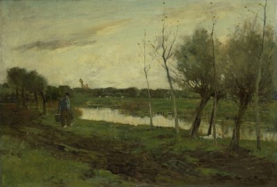 運河のある風景 作： Geo Poggenbeek