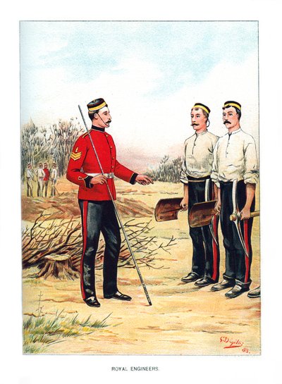 Royal Engineers、c1890。 作： Geoffrey Douglas Giles