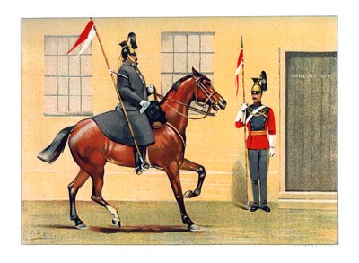 第16クイーンズランサーズ、c1890。 作： Geoffrey Douglas Giles