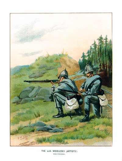 第20ミドルセックスアーティスト、c1890。 作： Geoffrey Douglas Giles