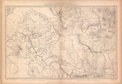 コロラド州および隣接する領土の一部の地質学的および地理的アトラス 作： Geological And Geographical Survey Of The Territories