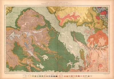 コロラド州および隣接する領土の一部の地質学的および地理的アトラス 作： Geological And Geographical Survey Of The Territories