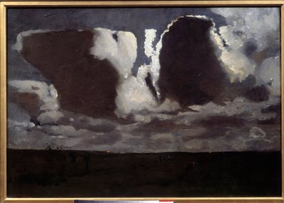 月の光。ジョージ・ヘンドリック（ヘンドリック）・ブライトナー（1857-1923）の絵画 ec.hol 作： Georg Hendrik Breitner
