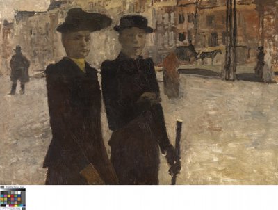 労金の女たち（キャンバスに油彩） 作： Georg Hendrik Breitner