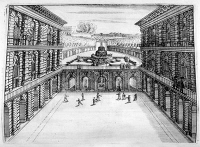 シャトーと庭園のデザイン、1664年 作： Georg Andreas Bockler
