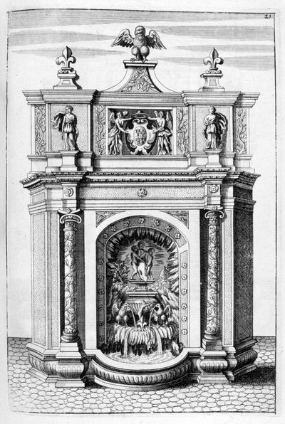 噴水デザイン、1664 作： Georg Andreas Bockler