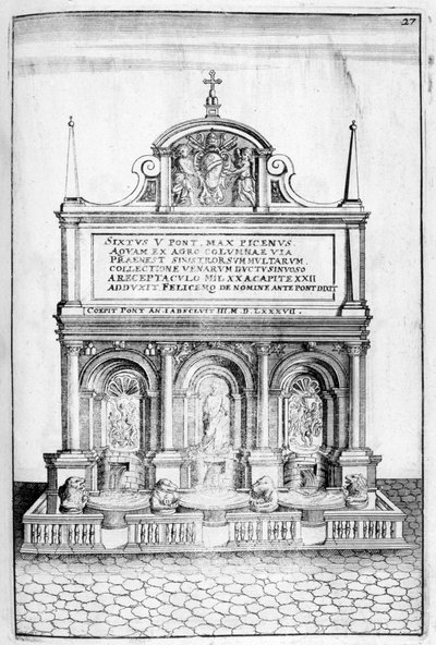 噴水デザイン、1664 作： Georg Andreas Bockler