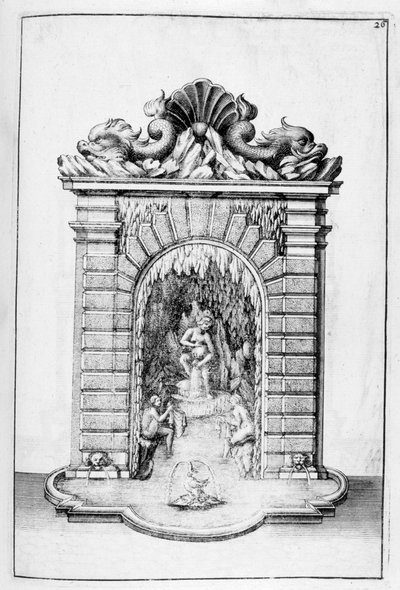 噴水デザイン、1664 作： Georg Andreas Bockler