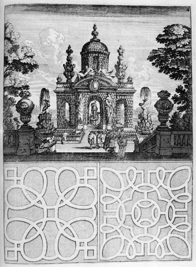家と庭のデザイン、1664 作： Georg Andreas Bockler