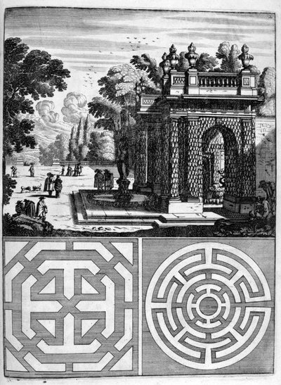 家と庭のデザイン、1664 作： Georg Andreas Bockler