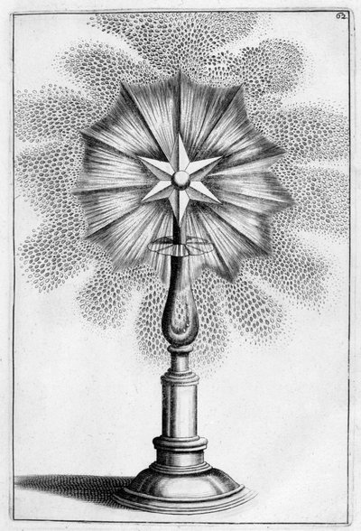 星の装飾的な噴水のデザイン、1664 作： Georg Andreas Bockler