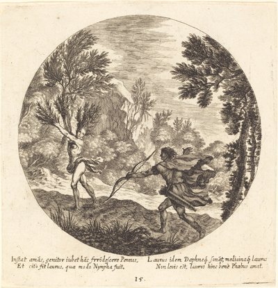 月桂樹に向かうダフネ 作： Georg Andreas Wolfgang the Elder