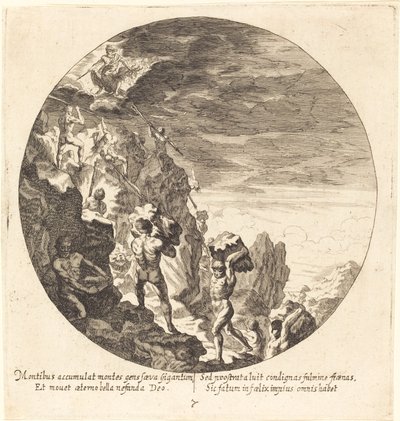 ジョーブに撃退された巨人 作： Georg Andreas Wolfgang the Elder