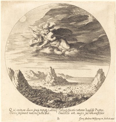 混沌から秩序を生み出す神 作： Georg Andreas Wolfgang the Elder