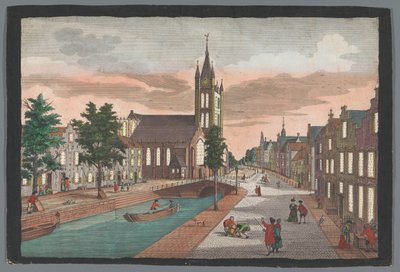 デルフトの旧教会の眺め Prospect der Alten Kirche, der Stadt Delft (オブジェクトのタイトル) 作： Georg Balthasar Probst