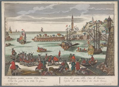 ジェノヴァの港の眺め Gesicht des Meer Hafens der Stadt Genoa (オブジェクトのタイトル) ハーバー ビュー (シリーズ タイトル) 作： Georg Balthasar Probst