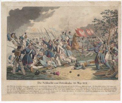 1831年5月26日のオストロレカの戦い 作： Georg Benedikt Wunder