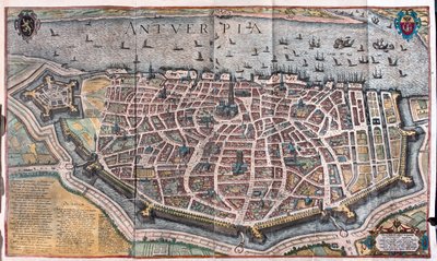 ベルギーのアンヴェルサ - ゲオルク・ブラウン著『Civitates Orbis Terrarum』（ケルン、1617年）所収 作： Georg Braun