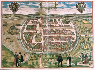 ドイツ、ポメラニア地方のバルト-ゲオルク・ブラウン著「Civitates Orbis Terrarum」ケルン1617年所収 作： Georg Braun