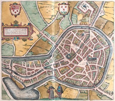 ノルウェーのベルゲン、ゲオルク・ブラウン作『Civitates Orbis Terrarum』所収、ケルン、1617年 作： Georg Braun