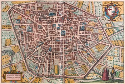 イタリア、ボローニャ-ゲオルク・ブラウン作「Civitates Orbis Terrarum」ケルン1617年所収 作： Georg Braun