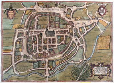 ポルトガルのブラガ - ゲオルク・ブラウン著『Civitates Orbis Terrarum』（ケルン、1617年）所収 作： Georg Braun