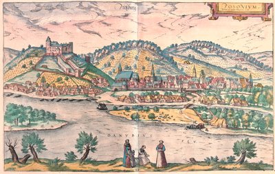 ブラチスラヴァ（スロバキア） - ゲオルク・ブラウン作「Civitates Orbis Terrarum」ケルン1617年所収 作： Georg Braun