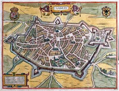 フランス、カンブライ-ゲオルク・ブラウン作「Civitates Orbis Terrarum」ケルン1617年所収 作： Georg Braun
