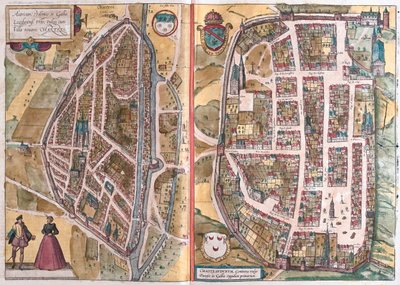フランスのシャルトル、ゲオルク・ブラウン著『Civitates Orbis Terrarum』（ケルン、1617年）所収、 作： Georg Braun