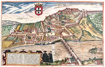 ポルトガルのコインブラ - ゲオルク・ブラウン著『Civitates Orbis Terrarum』（ケルン、1617年）所収 作： Georg Braun
